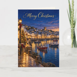 Puerto de St Ives Feliz Navidad