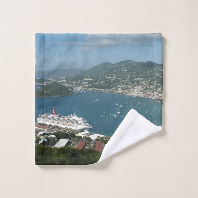 Puerto de St. Thomas Islas Vírgenes Estadounidense (Toallita)