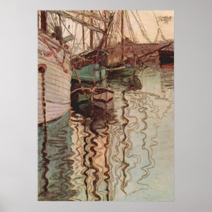 Puerto de Trieste por Egon Schiele, Arte Antiguo
