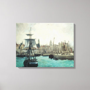 Puerto en Calais por Manet, Arte Impresionista Vin