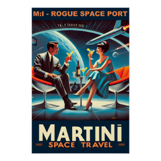 Puerto espacial Martini Space Travel: Poster Rogue