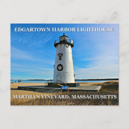 Puerto ligero de Edgartown, postal de Massachusett