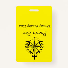 Puerto Paz - Tarjeta de penalidad de conducir (ama