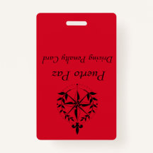 Puerto Paz - Tarjeta de penalidad de conducir (roj