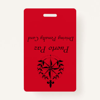 Puerto Paz - Tarjeta de penalidad de conducir (roj