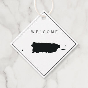 Puerto Rico Bienvenida Bag Regalo Etiqueta Boda Fi
