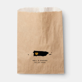 Puerto Rico Boda Favor de Tratar Sacks, Bolsas de