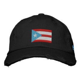 Puerto Rico Boricua Bandera bordada Gorra