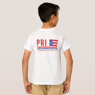 Puerto Rico Código ISO Alpha 3 Diseño camiseta