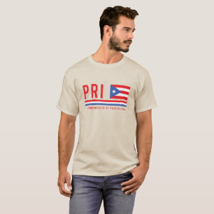 Puerto Rico Código ISO Alpha 3 Diseño camiseta
