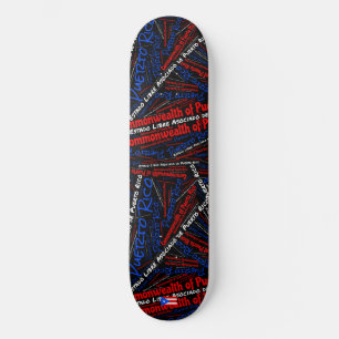 Puerto Rico Orgullo Nacional Skateboard Nube de Pa