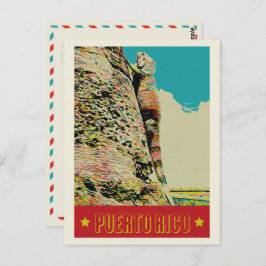 Puerto Rico, tarjeta postal de iguana caribeña