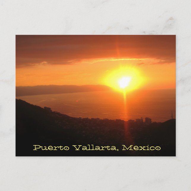 Puerto Vallarta, México, tarjeta postal de recuerd (Anverso)