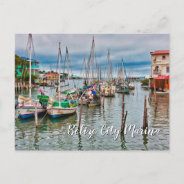 Puerto y postal de la ciudad de Belice