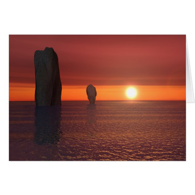 puesta de sol (Anverso (Horizontal))