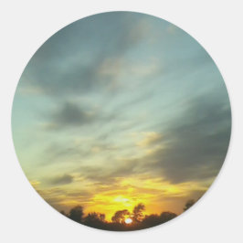 puesta de sol 4 pegatina