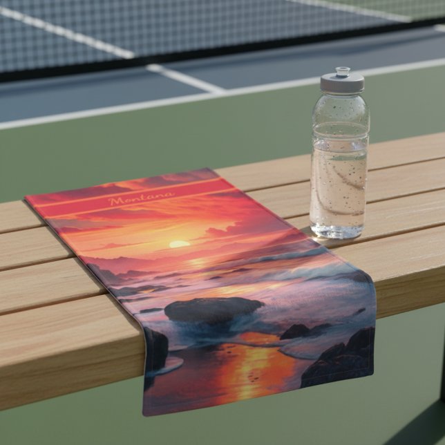 Puesta de sol ardiente costera personalizada – Dep (Subido por el creador)