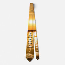 Puesta de sol con lema - Corbata