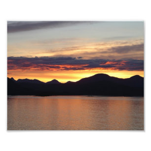 Puesta de sol de Alaska I Hermosa fotografía de Al