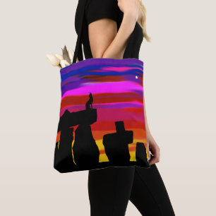 Puesta de sol de Coyote de la Bolsa de Tote