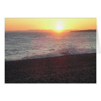 Puesta de sol de Devon, Budleigh Salterton