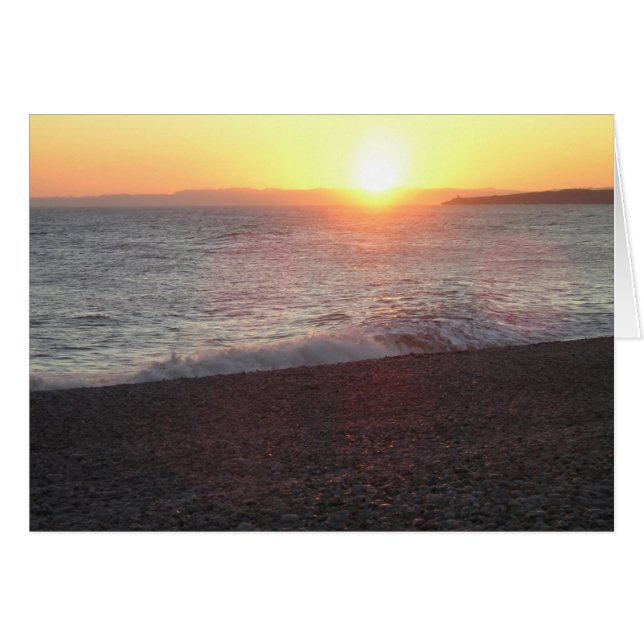 Puesta de sol de Devon, Budleigh Salterton (Anverso (Horizontal))
