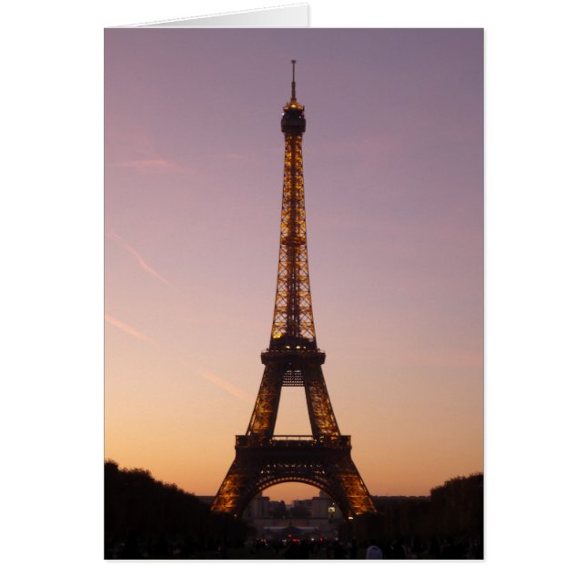 puesta de sol de la torre eiffel (Frente)