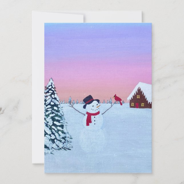 Puesta de sol de Navidad (Anverso)