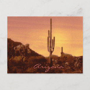 puesta de sol de sonoran con postal de texto