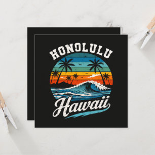 Puesta de sol de surf de Honolulu Hawaii