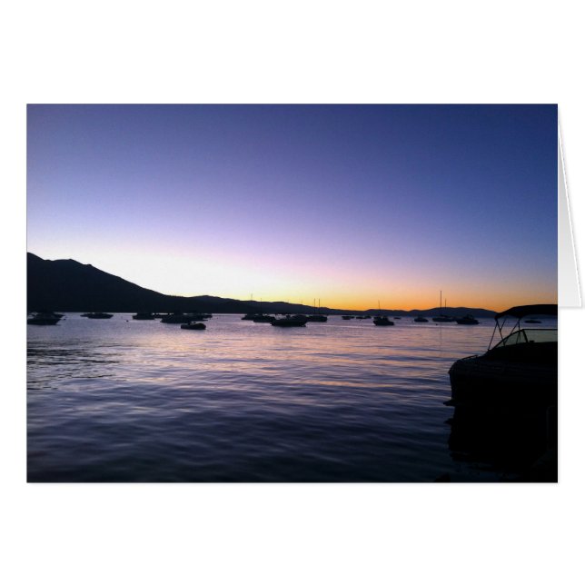 Puesta de sol de Tahoe (Anverso (Horizontal))