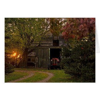 puesta de sol en el país