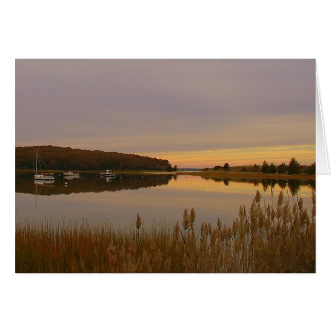 puesta de sol en el puerto (Anverso (Horizontal))