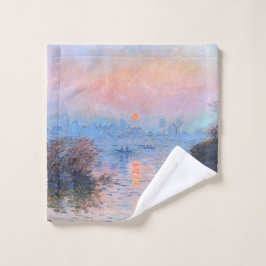 Puesta de sol en el Sena Claude Monet    