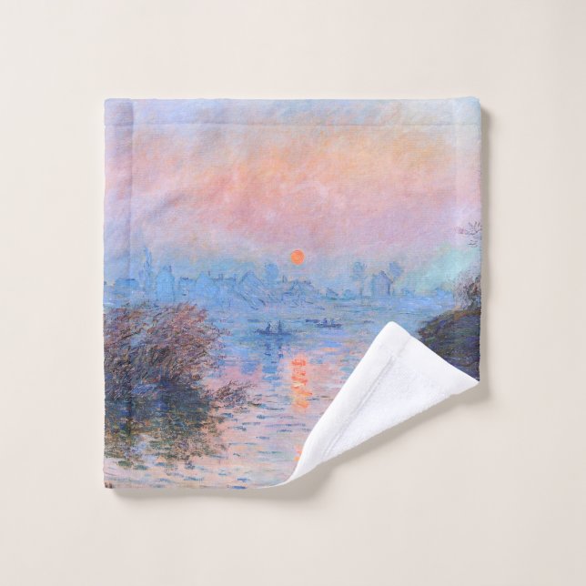 Puesta de sol en el Sena Claude Monet     (Toallita)