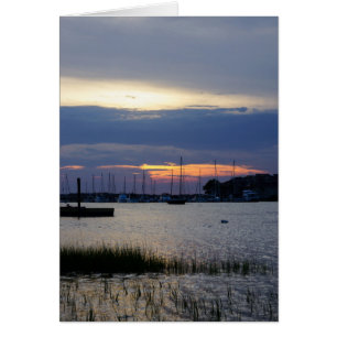 Puesta de sol en Folly Harbor