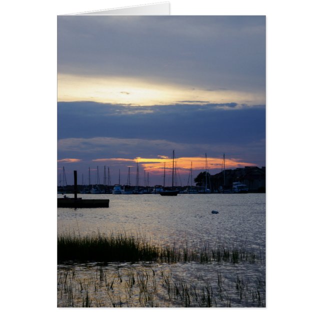Puesta de sol en Folly Harbor (Frente)