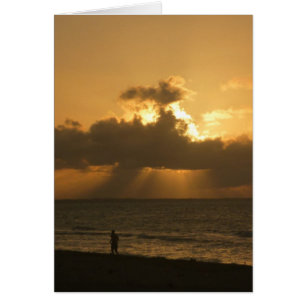 puesta de sol en la playa