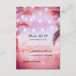 puesta de sol luces de trineo de playa morado RSVP