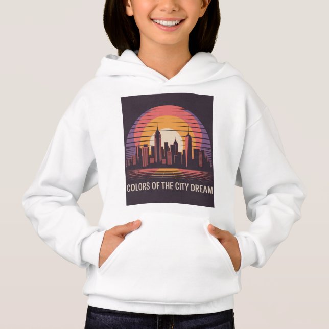 Puesta de sol retro de la ciudad de Nueva York (Anverso)