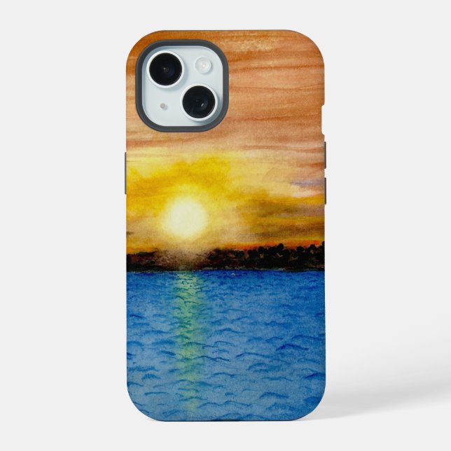 Puesta de sol sobre el agua (Reverso )