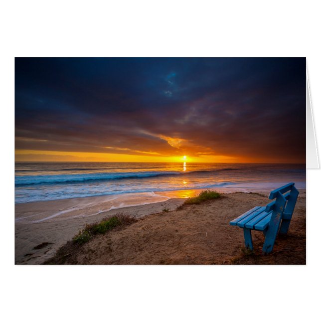 Puesta de sol sobre el Océano Pacífico (Anverso (Horizontal))