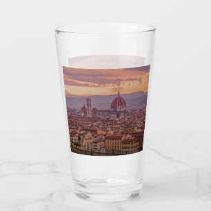 Puesta de sol sobre Florencia, Italia