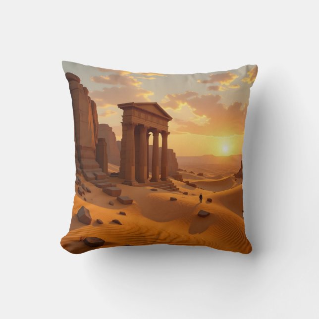 Puesta de sol sobre la almohada occidental de los  (Anverso)