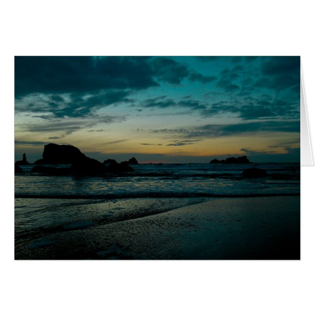 Puesta del sol 02 de la costa de Oregon (Anverso (Horizontal))