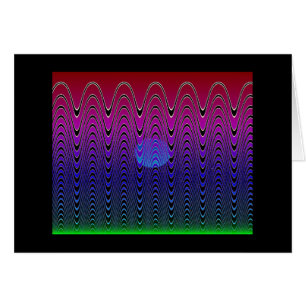 Puesta del sol azul #7 (tarjeta) del pixel