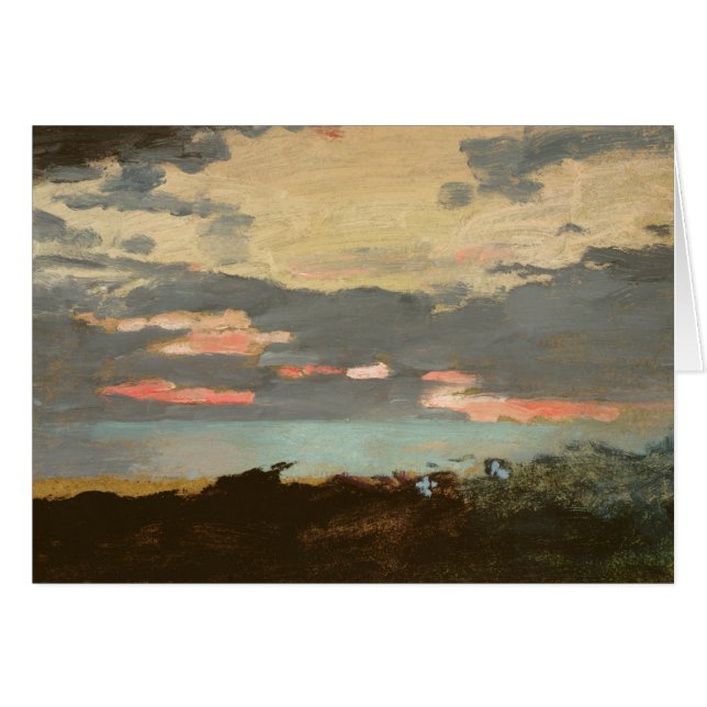 Puesta del sol, bahía de Saco (Anverso (Horizontal))