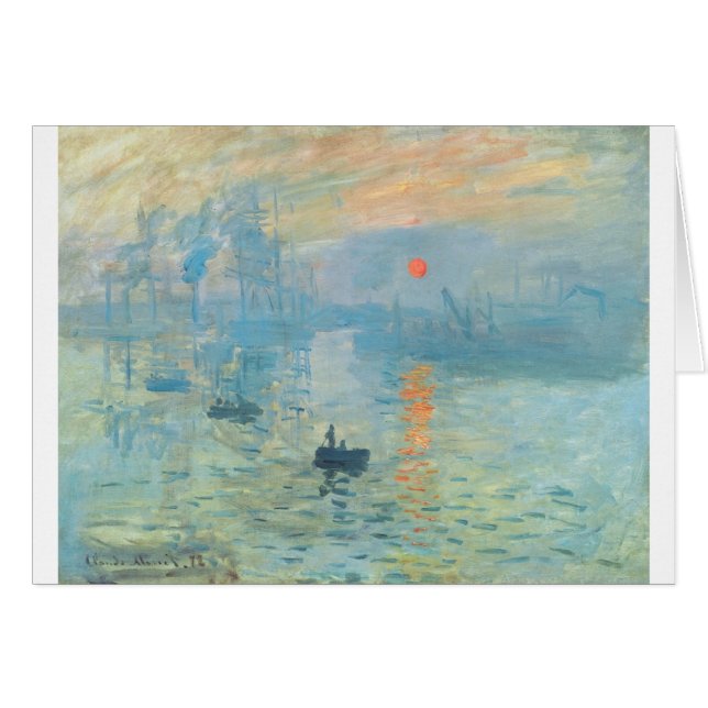 Puesta del sol - Claude Monet (Anverso (Horizontal))