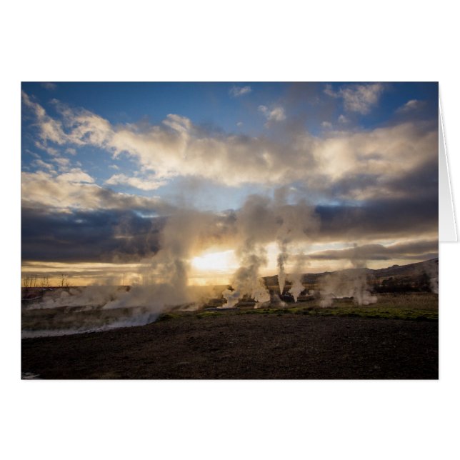 Puesta del sol de Islandia (Anverso (Horizontal))