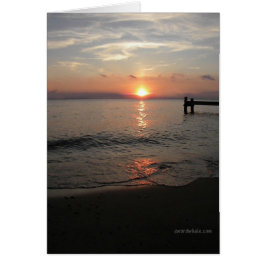 Puesta del sol de la bahía de Chesapeake